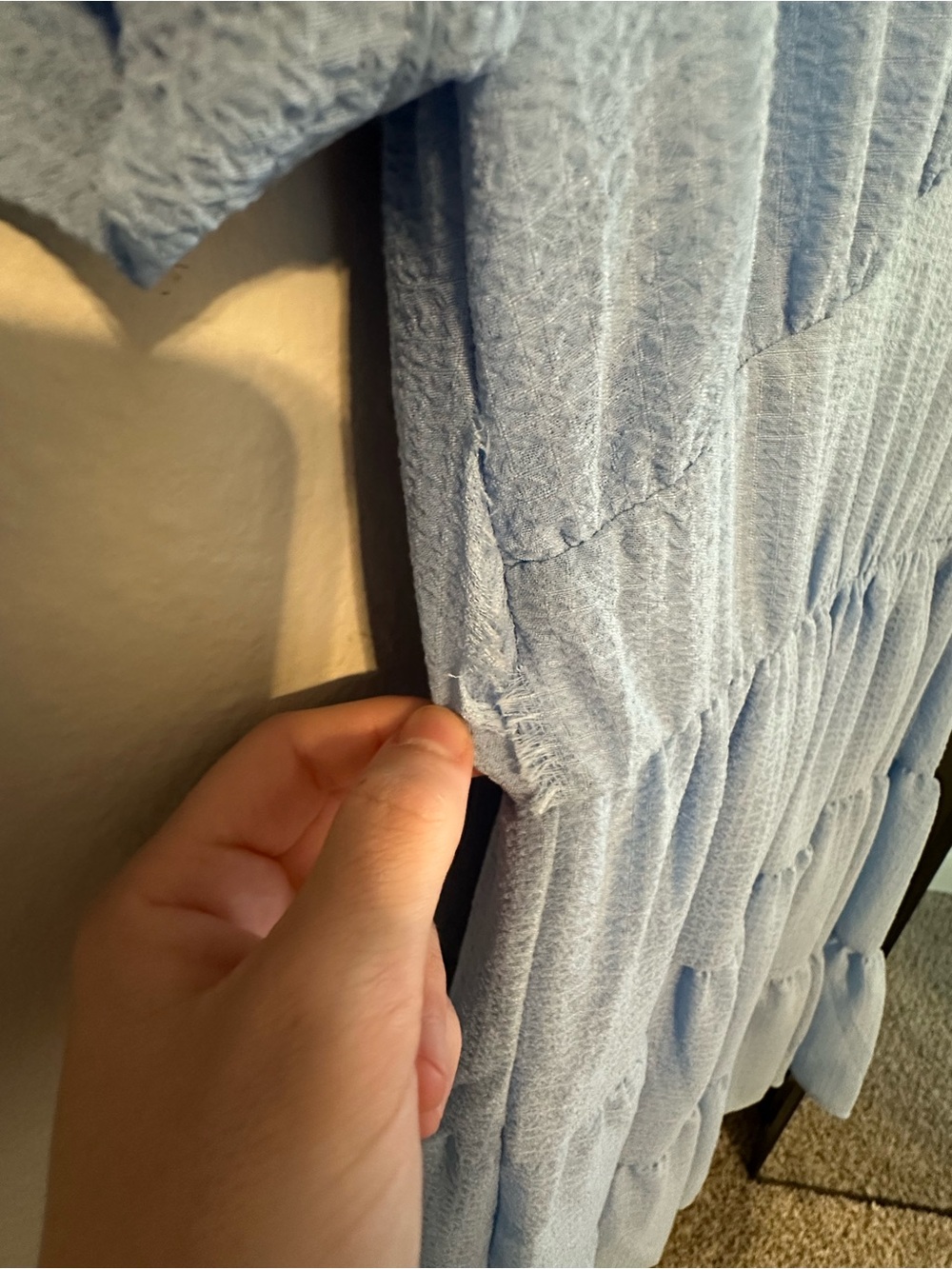 Altar'd State Light Blue Tiered Mini Dress - Picture 6 of 6